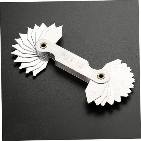 2pcs Stainless Steel Radius Gauge Convex Concave Arc Measuring Tool High Hardness Die Maker Precision for Industrial Use in Saudi Arabia