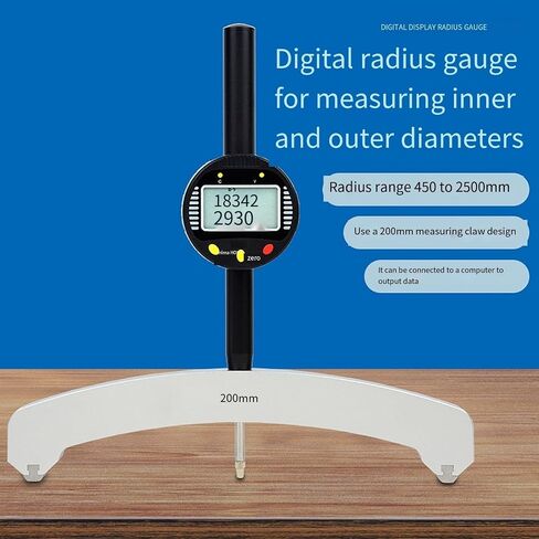 Digital Radius Gauge, Electronic Measuring Instrument,High-Precision Radius Indicator for Parts Depth Testing (R50) in Kuwait