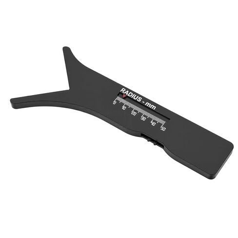 AUNMAS Radius Gauge, Sliding Caliper with Multi Purpose Design, Durable ABS Construction, Up to 100mm Measurement Range for Home, Office and Industrial Use in Saudi Arabia