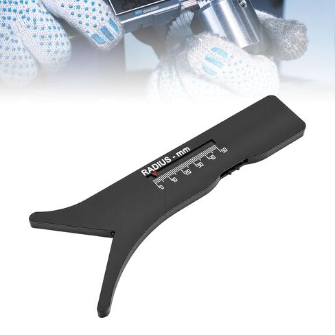 AUNMAS Radius Gauge, Sliding Caliper with Multi Purpose Design, Durable ABS Construction, Up to 100mm Measurement Range for Home, Office and Industrial Use in Saudi Arabia