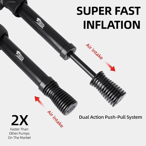 Tigrisk® Ball Pump with Pressure Gauge, Hand Air Inflation Pump with Needles and Nozzles for Basketball, Football, Soccer Ball, Volleyball and Other Inflatable Balls in Kuwait