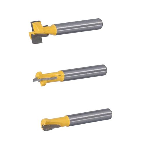 JTLB Keyhole Router Bits Set, 1/4 Inch Shank T Slot Router Bit Milling Cutter with 2 Blade Design for Wood MDF Laminate Plywood in Kuwait