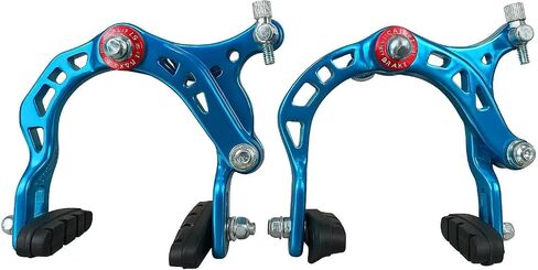 1 Pair C-Brake Brake Arm Set – Front & Rear Side Pull Rim Brakes with 50mm Pads, 110mm Arm – Electroplated Aluminum Alloy in Kuwait