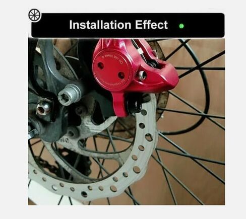 BUCKLOS Zoom MTB 4 Piston Hydraulic Disc Brakes Right Rear Bike Hydraulic Brake and 140mm Bike Disc Brake Rotor with 6 Bolts in Kuwait