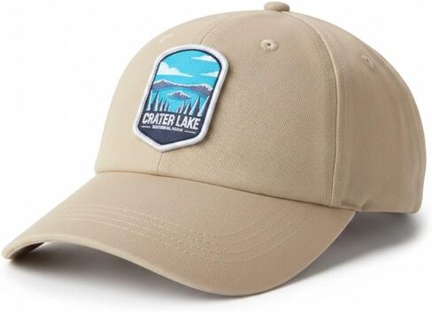 National Park Hats Baseball Cap, Khaki, Adjustable | Structured Crown, Back Strap, For Hiking and Outdoor Activities in Saudi Arabia