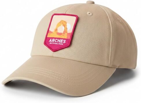 National Park Hats Baseball Cap, Khaki, Adjustable | Structured Crown, Back Strap, For Hiking and Outdoor Activities in Saudi Arabia