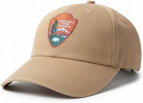 National Park Hats Baseball Cap, Khaki, Adjustable | Structured Crown, Back Strap, For Hiking and Outdoor Activities in Saudi Arabia