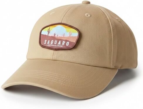 National Park Hats Baseball Cap, Khaki, Adjustable | Structured Crown, Back Strap, For Hiking and Outdoor Activities in Saudi Arabia