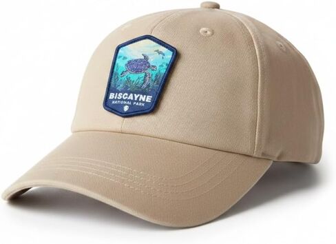 National Park Hats Baseball Cap, Khaki, Adjustable | Structured Crown, Back Strap, For Hiking and Outdoor Activities in Saudi Arabia