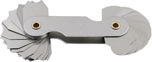 Stainless Steel Radius Fillet Gauge Measuring Gage Screw Pitch Sample R Gauge Center Measurement Radius Gauge(R26-80mm) in Kuwait