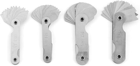 Keenso Versatile Stainless Steel Radius Fillet Set of 4 - R0.3-1.5/ R1-6.5/ R7-14./ R15-25 for Various Needs in Kuwait