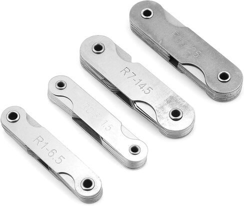 Keenso Versatile Stainless Steel Radius Fillet Set of 4 - R0.3-1.5/ R1-6.5/ R7-14./ R15-25 for Various Needs in Kuwait