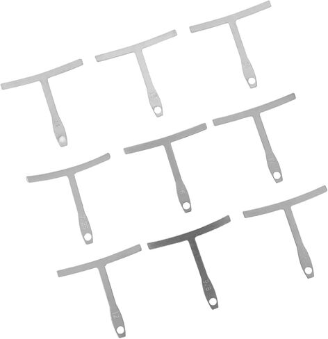 9 Pcs Guitar Understring Radius Gauge, Luthier Tools for Guitar Bass Bridge Fingerboard Saddle 7.25~20 Playing Accessories in Kuwait