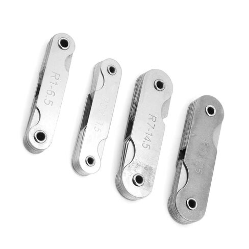 Stainless Steel Radius Fillet Measuring Tool Set 4 Piece R0.3 25, Precision Measuring Tool for Machinists, Engineers Toolmakers in Kuwait
