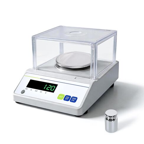 Lab Scale 0.001g*100g Accuracy High Precision Analytical Balance 0.001g Laboratory Digital Scale Jewelry Weighing Balance with Windshield (100g*1mg) in Kuwait