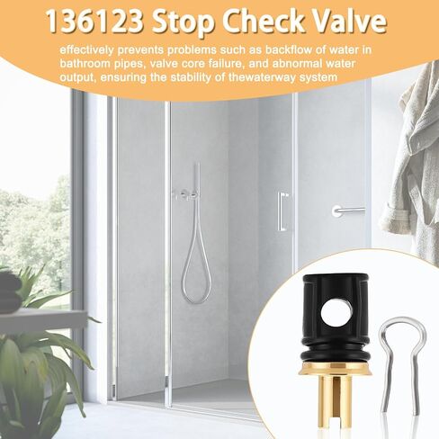 136123 Stop Check Valve for Moen 136123 Replacement Part, 2 Pack in Kuwait