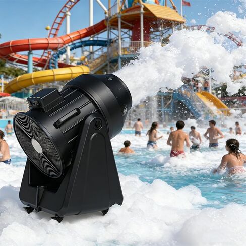 Commercial Foam Machine, Foam Party Cannon with 1100w High Power, 44mm²/Min Foam Output, 5m+ Range for Pool, Party, Stage, Event & Business Use, Black in Kuwait