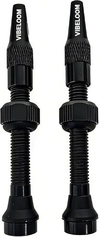 Tubeless Presta Valve Stem - 44 mm - Super Light - Alloy Presta Valve Stem Kit with Valve Core Remover Tool and Valve Stem Caps - Black(Pair) in Kuwait