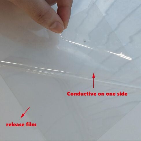 ITO فيلم موصل ITO-pet Film 300mmx203mm فيلم شاشة سعوي منخفض المقاومة مع طبقة لاصقة (السُمك: 0.125 مم، ورقة Rcsistanc: 5Ω) in Kuwait