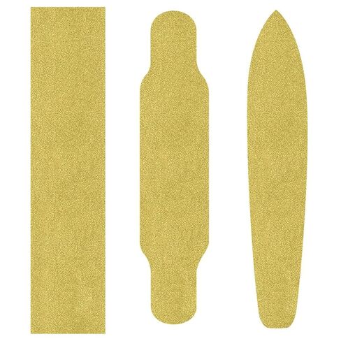 Old Gold Solid Color Skateboard Grip Tape Sheet, Waterproof Scooter Grip Tape Non Slip Longboard Griptape, Bubble Free Sandpaper for Skateboard, 9" x 33" in Kuwait