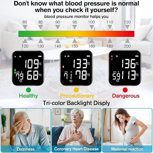 Wrist Blood Pressure Monitor, 2026 Upgrade Digital Wrist Blood Pressure Monitor with 90X2 Readings Memory, Pulse Rate Monitoring, Large LCD Screen, Automatic Wrist Pressure Monitor for Home Use in Saudi Arabia