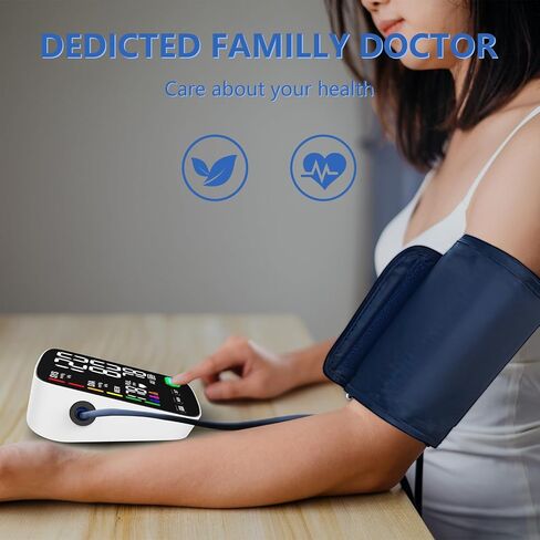 Blood Pressure Monitor for Home Use,Automatic Upper Arm Blood Pressure Machine with 3x199 readout,5.4 inch LED Large Screen,Adjustable Two Cuff 9/17 or 13/21 inches XL Cuff in Kuwait