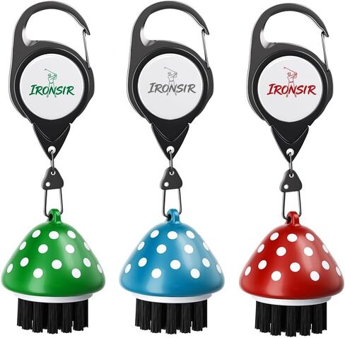 Mini Golf Club Brush Cleaner with Retractable Clip, Cool Golf Accessories for Men/Women Golf Stuff Golf Gadgets Unique Golf Golf Gifts for Men in Kuwait