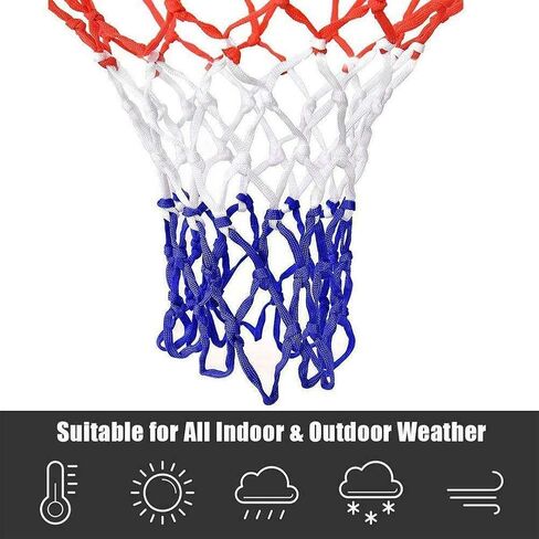 Basketball Net Durable Nylon Thick Thread Three Color Universal Basketball Net Mesh in Kuwait