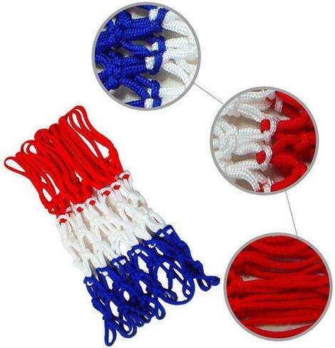 Basketball Net Durable Nylon Thick Thread Three Color Universal Basketball Net Mesh in Kuwait