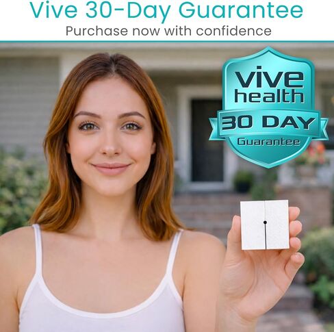 إسفنجات شاش Vive المقسمة - وسادات مربعة معقمة مقطوعة مسبقًا - ضمادة مقسمة غير منسوجة لأنابيب G والقسطرة والمصارف - لوازم العناية بالجروح - ناعمة ومسامية وماصة (2 بوصة × 2 بوصة) in Kuwait