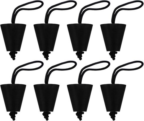 PATIKIL العالمي كاياك Scupper التوصيل عدة سيليكون Scupper المقابس صالح لScupper ثقوب استنزاف ثقوب سدادة بونغ مع الحبل لزوارق الكاياك in Kuwait