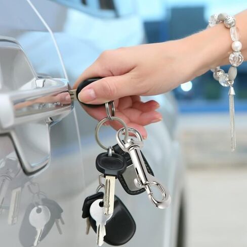 HOZEON 15 جهاز كمبيوتر شخصى 3.5 بوصة قطب العين الترباس هوك المفاجئة، الثقيلة مقاطع المفاجئة نهاية واحدة، مقاطع معدنية دوارة المفاجئة لسلسلة المفاتيح، العلم، خط الملابس، حزام الكاميرا، حبل الغسيل in Kuwait