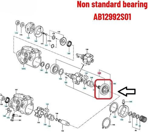 1PCS Deep Groove Ball Bearings AB12992S01 22.31x68.524x9MM Alternator Bearing in Kuwait