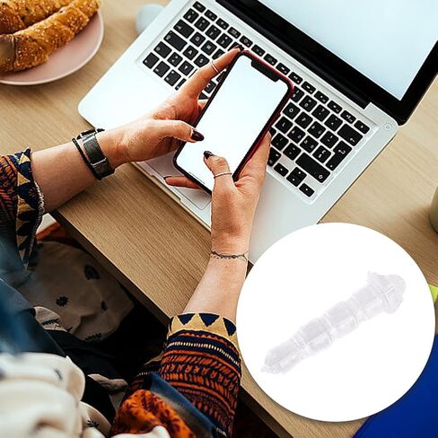 CREATCABIN 1 صندوق 80 قطعة سماعة الرأس الغبار التوصيل الهاتف الخليوي جاك غطاء البلاستيك الشفاف الغبار يغطي حامي سدادة قبعات سحر متوافق مع ثقب لسماعة جاك الملحقات 0.6 بوصة in Kuwait