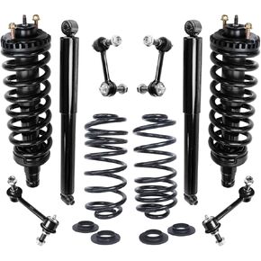 Detroit Axle - 4.2L نظام التعليق لـ Chevy Trailblazer GMC Envoy Buick Rainier Front Struts W/SPRING SPRING RACK RICK SHOBBLIS in Kuwait