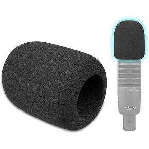 SOULWIT Pop Filter for Electro-Voice RE20/RE27/RE320, Protective Mic Cover Windscreen Foam - Black in Saudi Arabia