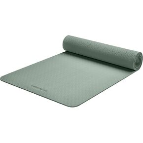 Retrospec Zuma Yoga Mat 6mm Thick Non-Slip TPE Exercise Mat | Cushioned Workout Mat for Yoga Pilates and Home Stretching | 72 x 24 with Carrying Strap in Kuwait