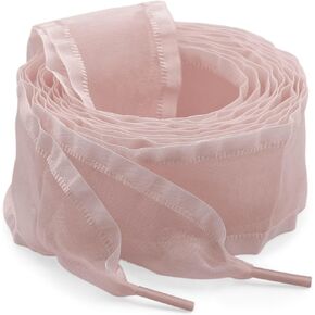 Ruffle Organza Shoe Laces: 4CM Wide Flat Flounce Shoelaces for Sneakers in Kuwait