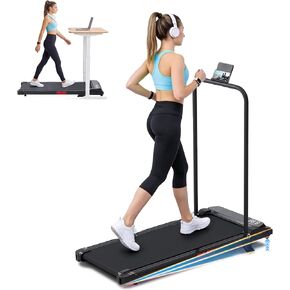Portable Walking Pad Treadmill with Incline, 3.0HP Electric Treadmills for Home Small, 0.6-7.6MPH Walking Pad with Handle Bar, 2026 Upgrade Treadmills with 350 lb Capacity, Model V302 in Saudi Arabia
