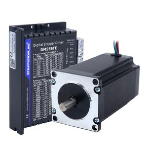 STEPPERONLINE 1 محور السائر CNC Kit 3.00Nm (424.83oz.in) 8 مم قطر 5.0A 100 مم طول Nema 23 محرك متدرج وسائق 1.8-5.6A 24-50VDC DM556TE in Kuwait