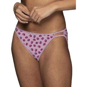 Vanity Fair Women's Illumination String Bikini Panties, Silky Stretch & Satin Trim, Dark Embers Print, 6 in Kuwait
