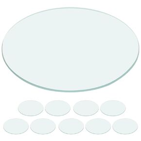 Ciieeo 10pcs 120mm Flat Watch Glasses Laboratory Beakers Covers Chemistry Lab Glass Plates for Observation and Evaporation in Scientific Research in Kuwait