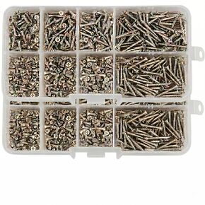 800pcs M2 Stainless Steel Screws Assortment Kit Phillips Head Small Hardware Set for Furniture Cabinets DIY Repair in Kuwait