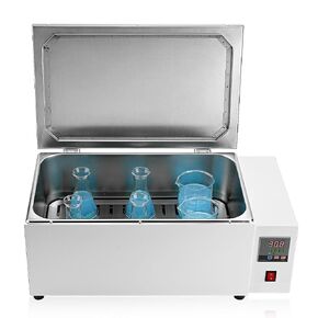 30L Lab Water Bath, Digital Temperature Range 0–99.9°C, Timer 0–999 Min, Stainless Steel Inner Tank Water Bath Heater for Research & Scientific Applications in Saudi Arabia