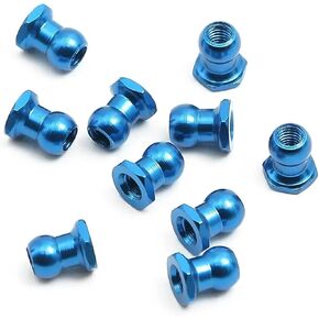 قطع غيار RC لـ Tamiya 53640 1/10 5 مم صواميل كروية من سبائك الألومنيوم (أزرق/10 قطع) قطع غيار وإكسسوارات سيارات RC ترقية واستبدال الملحقات in Kuwait