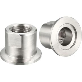 KF16-KF50 to BSPP Female Adapter, 1/8"-1" Thread x KF Vacuum Flange, 304 Stainless Steel Conversion Fitting(KF16,3/8 inch) in Kuwait