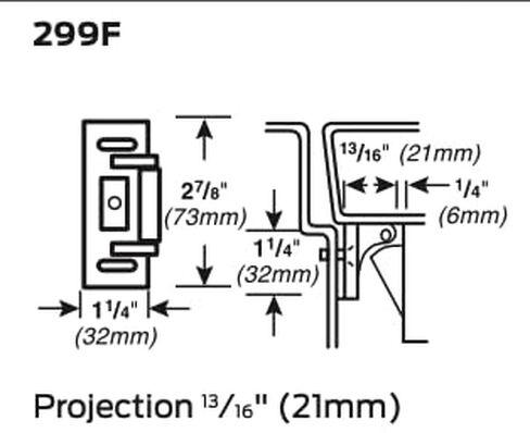 جهاز خروج قضيب عمودي مثبت على السطح من سلسلة Schlage Von Duprin 98 9827EO (ED98.11909) in Kuwait