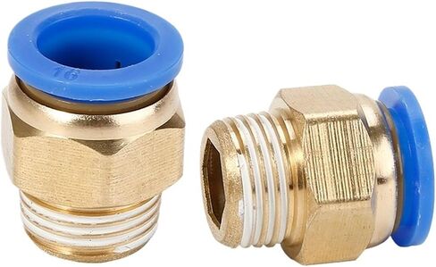 PC Pneumatic Connector Copper External Thread Straight Through Quick Gas Pipe Components 5Pcs(PC4-03) in Kuwait
