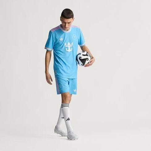 شورت رجالي من adidas Originals Inter Miami CF 25/26 Third Authentic، مقاس متوسط in Kuwait