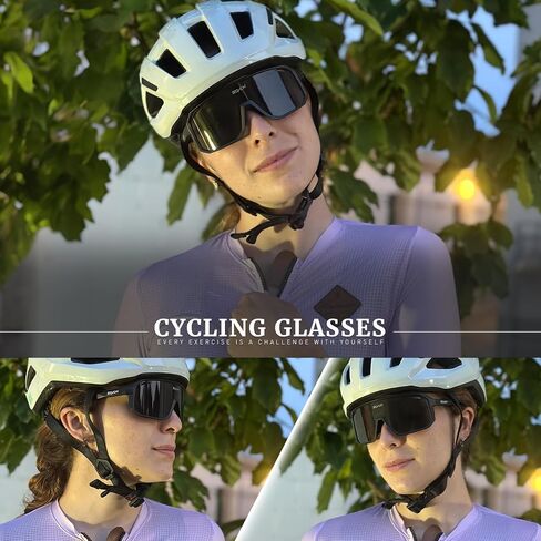 نظارات SCVCN لركوب الدراجات نظارات شمسية رياضية للنساء والرجال والدراجات MTB UV400 حماية للجري والدراجات الجبلية والبيسبول وركوب الدراجات نظارات ركوب BMX وصيد الأسماك والجري وركوب الجولف والقيادة البيسبول 503 in Kuwait